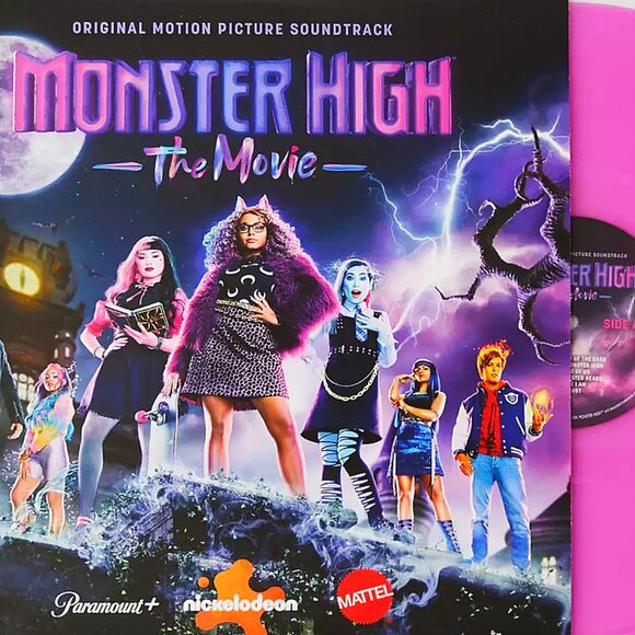 MATTEL MONSTER HIGH THE MOVIE MOTION PICTURE SOUNDTRACK EXCLUSIVE PURPLE VINYL - Picture 1 of 3